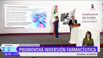 Claudia Sheinbaum promoverá la inversión farmacéutica en México