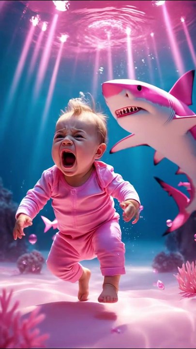 Chick save the BABY from Shark 🐥