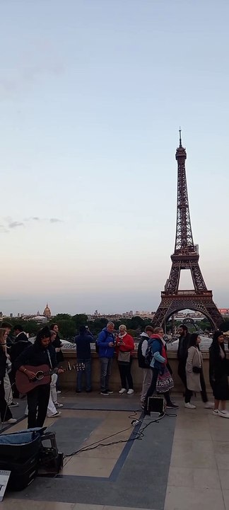 Parisian Music Vibe Around Eiffel Tower #musicvideo  #magical #eiffeltower #traveling  #music  (53)
