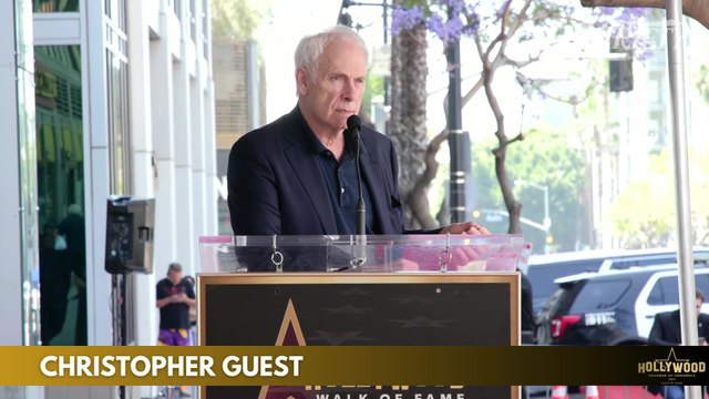 Christopher Guest speaks at Ricky Gervais Hollywood Walk of Fame ceremony