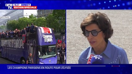 Sacre du PSG: "Paris a été la capitale de l'Europe hier", indique Rachida Dati, ministre de la Culture