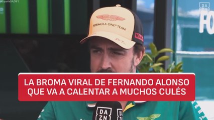 La broma viral de Fernando Alonso que va a calentar a muchos culés