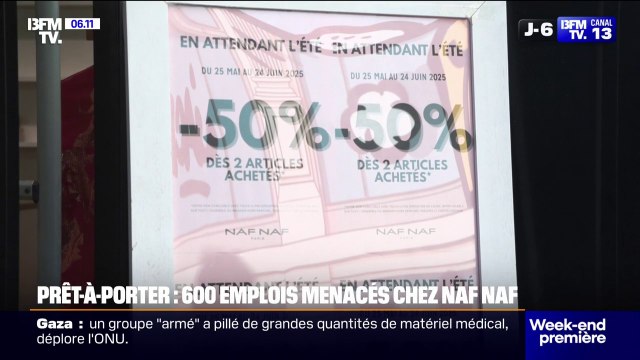 600 emplois menacés: l'enseigne Naf Naf est officiellement placée en redressement judiciaire