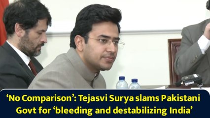 ‘No Comparison’: Tejasvi Surya slams Pakistani Govt for ‘bleeding and destabilizing India’
