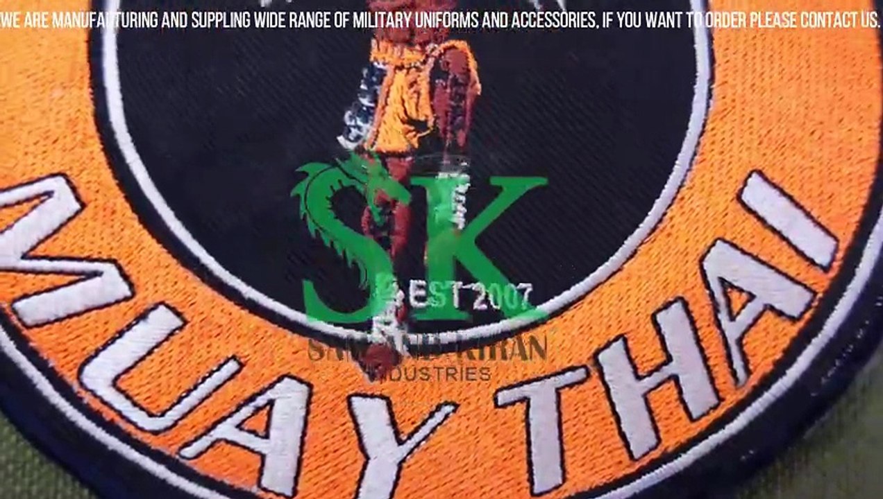 Bang Muay Thai Machine Embroidery Patches, Custom Patches Wholesale, Patches Suppliers
