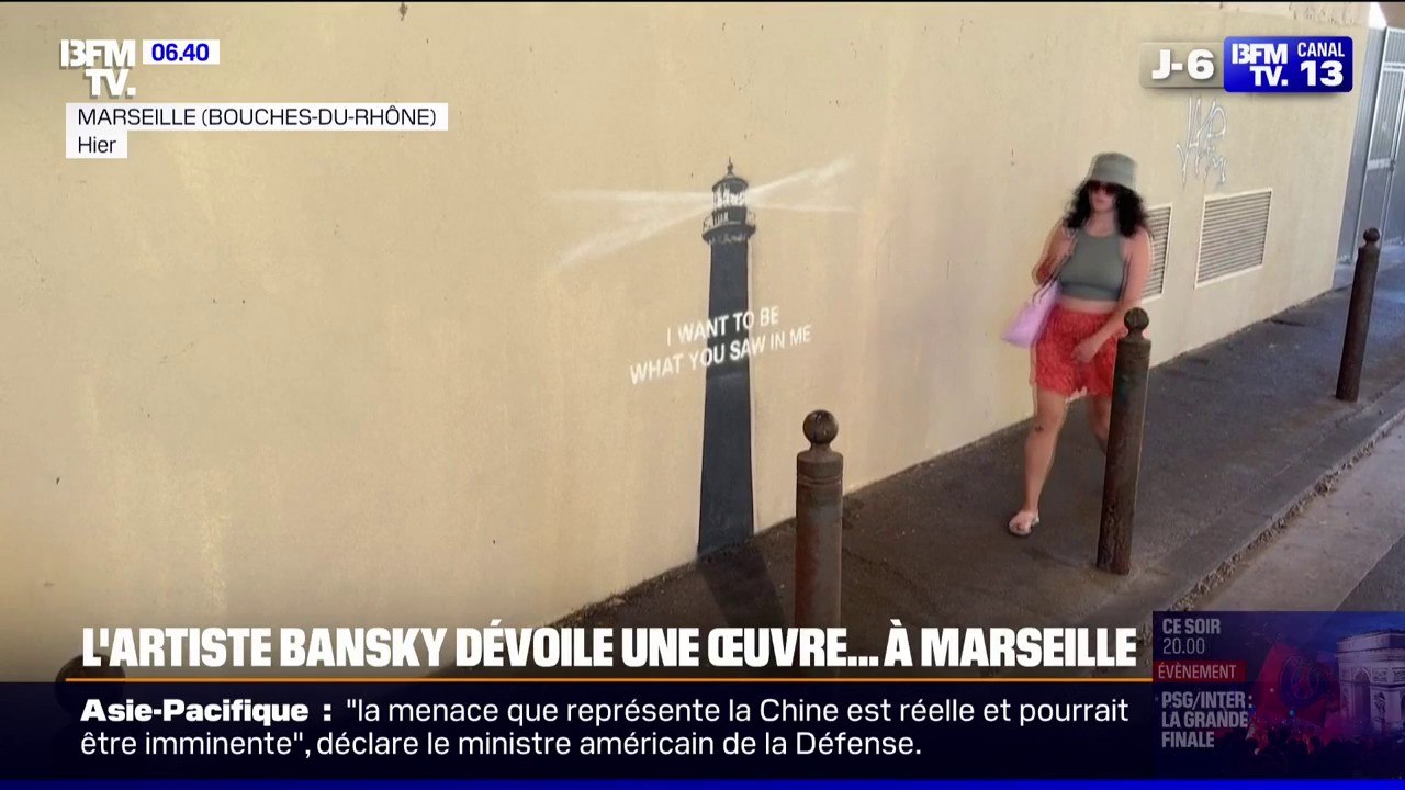 “Je veux être ce que tu as vu en moi”: l’artiste Banksy dévoile une nouvelle œuvre à Marseille