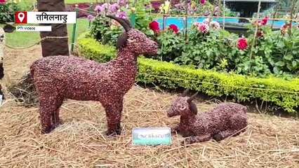 तमिलनाडु: नीलगिरि में फसलों की अनोखी प्रदर्शनी, उत्पादों से बनी प्रतिकृतियां