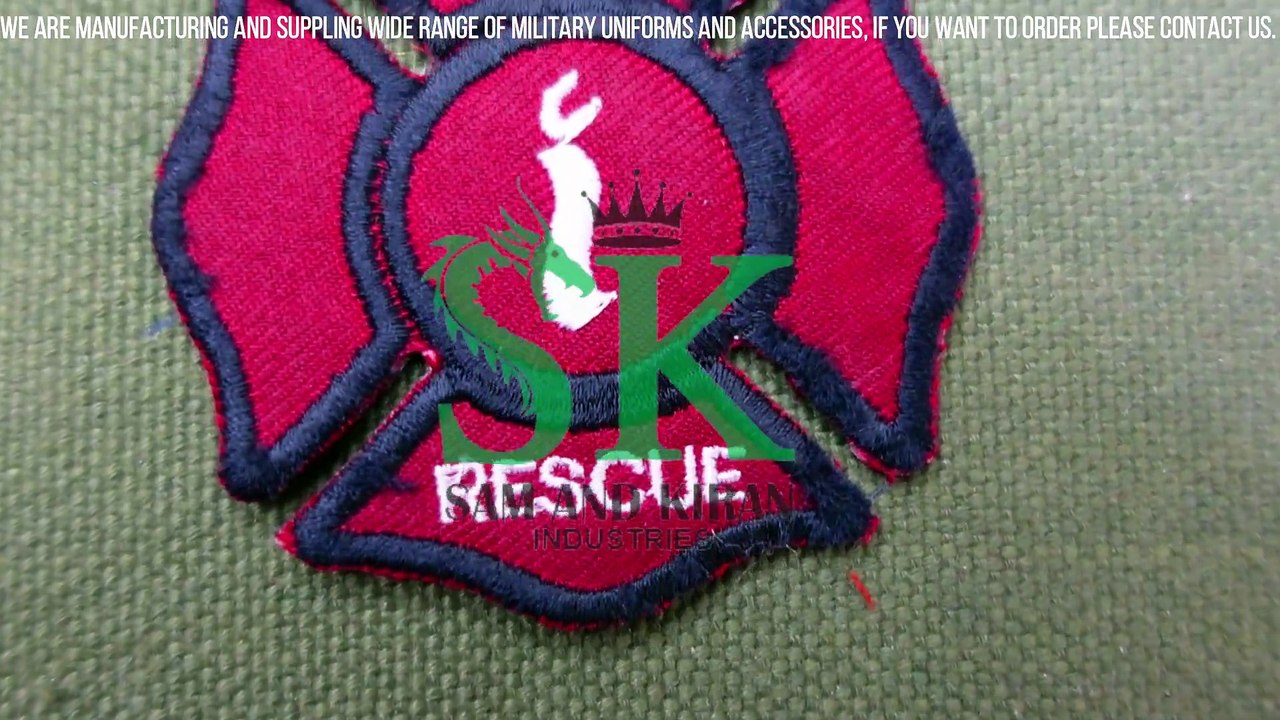 Fire Rescue Crest Patch, Firefighter Badge & Patch Plaques