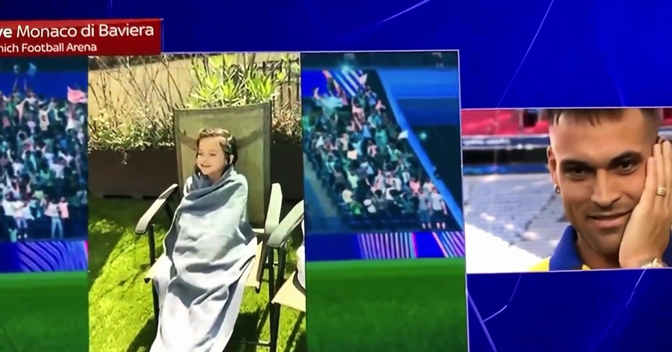 La emoción de Lautaro Martínez antes de la final de la Champions League