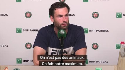 Roland-Garros - Halys : "Il faut respecter les joueurs, on n’est pas des animaux"