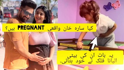 Is Sara Khan really pregnant😱?His daughter Ileana Falak told it herself.
