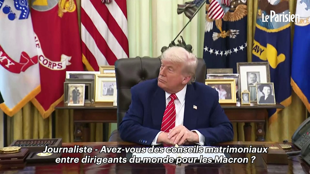 « Il faut s'assurer que la porte soit fermée » : Trump interrogé sur la "gifle" de Brigitte Macron