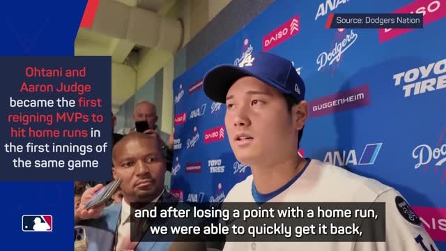 Ohtani hits two home runs in Dodgers comeback win over Yankees