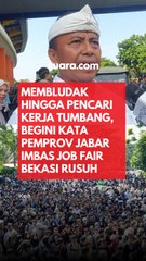 Membludak Hingga Pencari Kerja Tumbang, Begini Kata Pemprov Jabar Imbas Job Fair Bekasi Rusuh