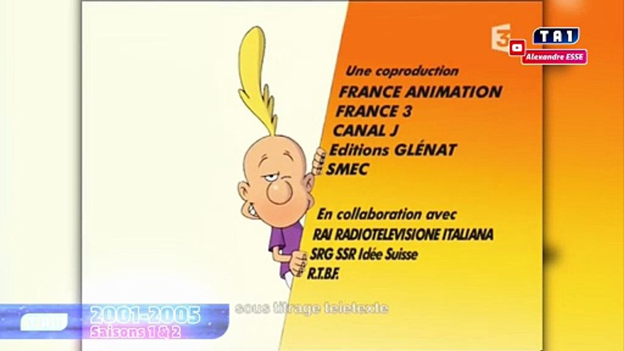 Évolution des génériques de Titeuf