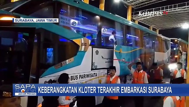 Haru! Suasana Keberangkatan Kloter Terakhir Jemaah Haji Embarkasi Surabaya & Makassar