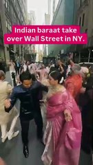 We shut down Wall Street for a 400 person Baraat- who would’ve ever thought?! ⚡️🔥