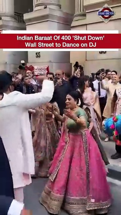 A grand Indian wedding procession brought a slice of desi celebration to New York’s iconic Wall Street, and the internet can’t get enough of it.