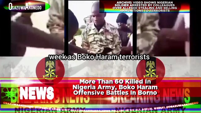 More Than 60 Killed In Nigeria Army, Boko Haram Offensive Battles In Borno
