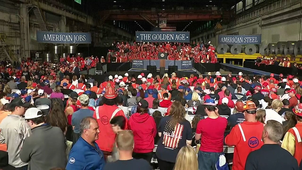 Trump kündigt verdoppelung der zölle auf stahl und aluminium an