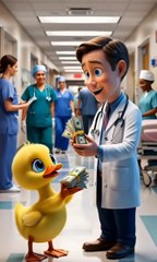 Tiny Duck's Hardworking Day at Construction Site 🦆