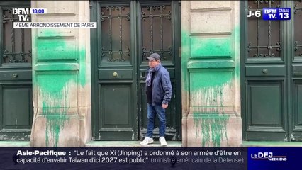 Bruno Retailleau qualifie "d'actes odieux" les jets de peinture qui ont visé quatre établissements de la communauté juive à Paris