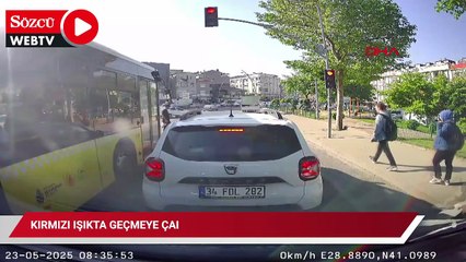 Kırmızı ışıkta geçmeye çalıştı, öğrenciye çarptı
