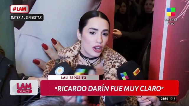 Lali Espósito habló de Darín y el ataque del Gobierno al actor por las empanadas