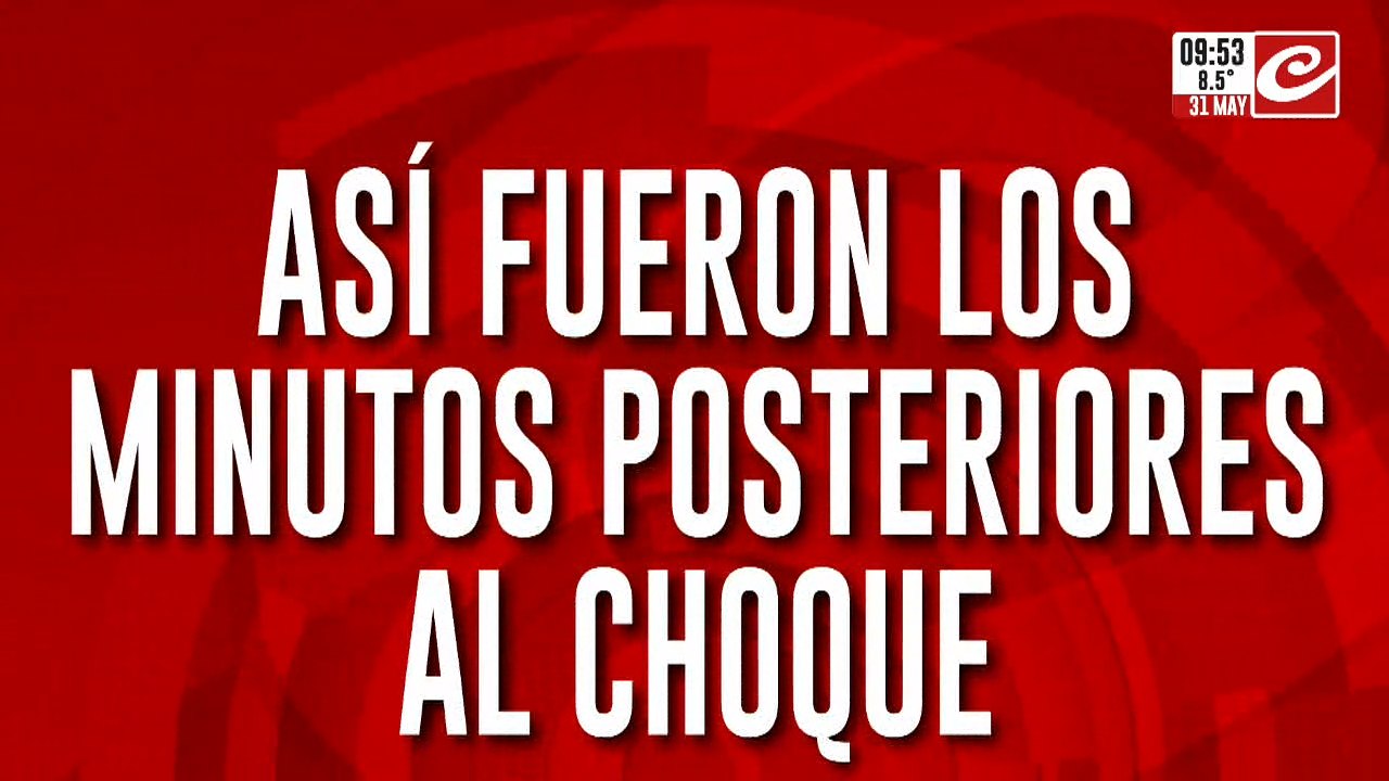 Así fueron los minutos posteriores al choque en Almagro