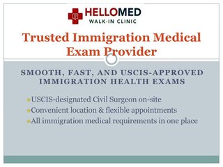 Trusted Immigration Medical Exam Provider