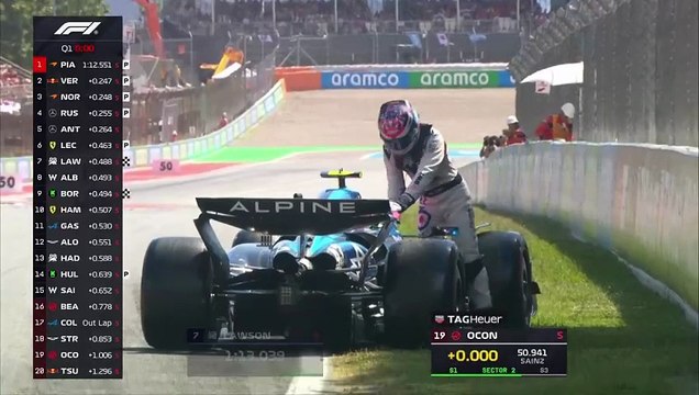 La frustración de Franco Colapinto tras la falla de su Alpine