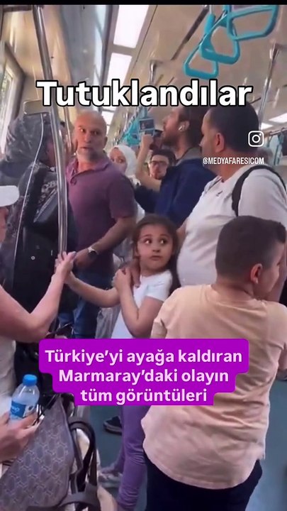 Marmaray’da çocuklarının yanında kavgada saldırganlar tutuklandı