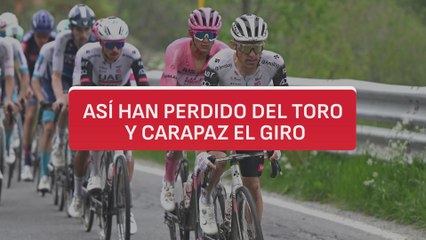 Así han perdido Del Toro y Carapaz el Giro de Italia