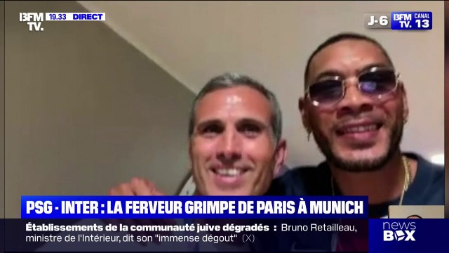 On est ultra optimiste : Guillaume Hoarau et Pedro Pauleta, anciens joueurs du PSG, sont à Munich pour le match de ce soir entre le PSG et l'Inter Milan
