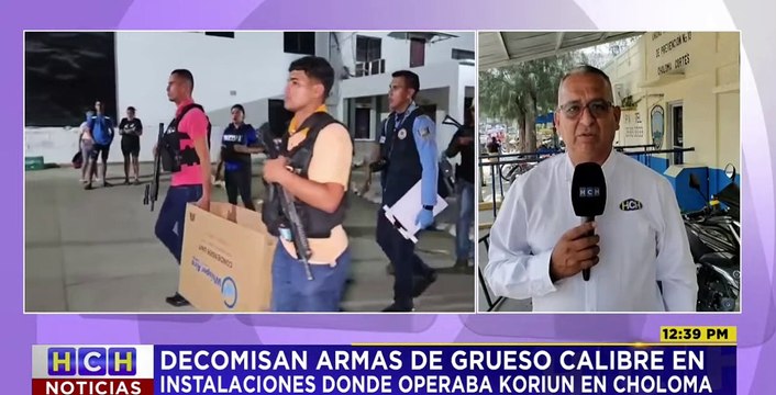 ¡Siguen hallazgos! Encuentran armas de grueso calibre en oficinas de Koriun, Choloma