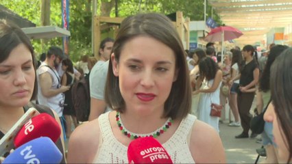 Irene Montero carga contra el PSOE a cuenta de Israel y las cloacas del Estado