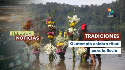 Guatemaltecos celebran ceremonia anual para la lluvia