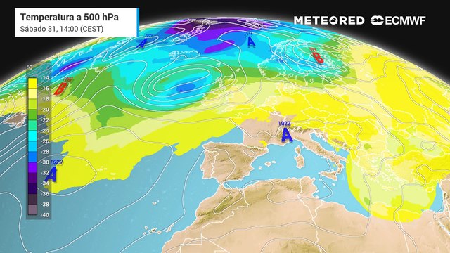 Tormentas con las bajas presiones relativas y el acercamiento de la vaguada