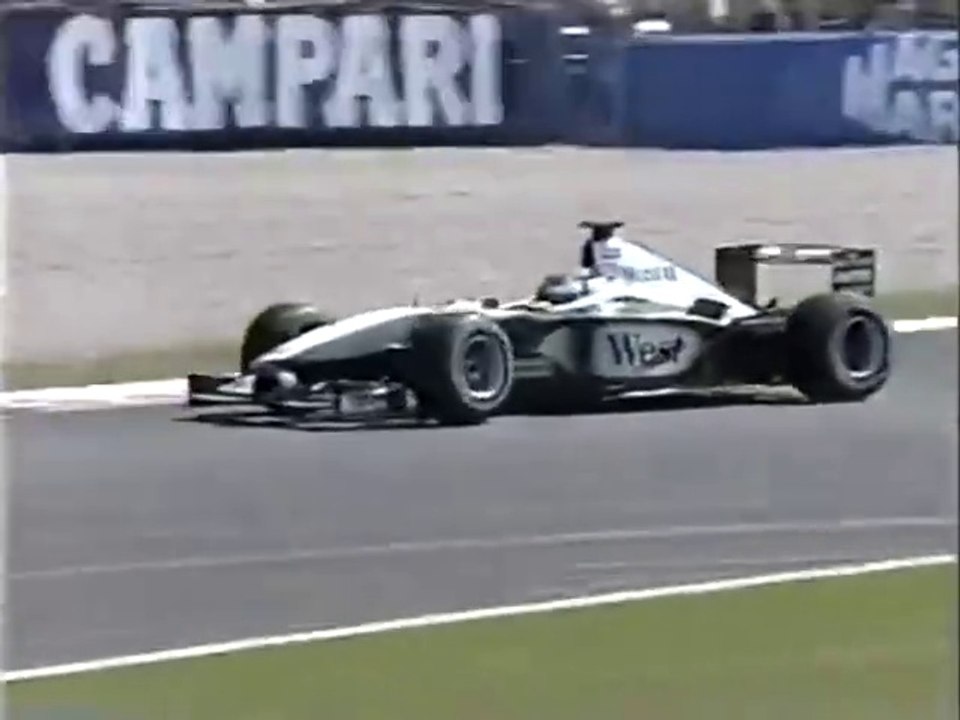 F1 – Mika Häkkinen (McLaren Mercedes V10) lap in qualifying – Italy 2000