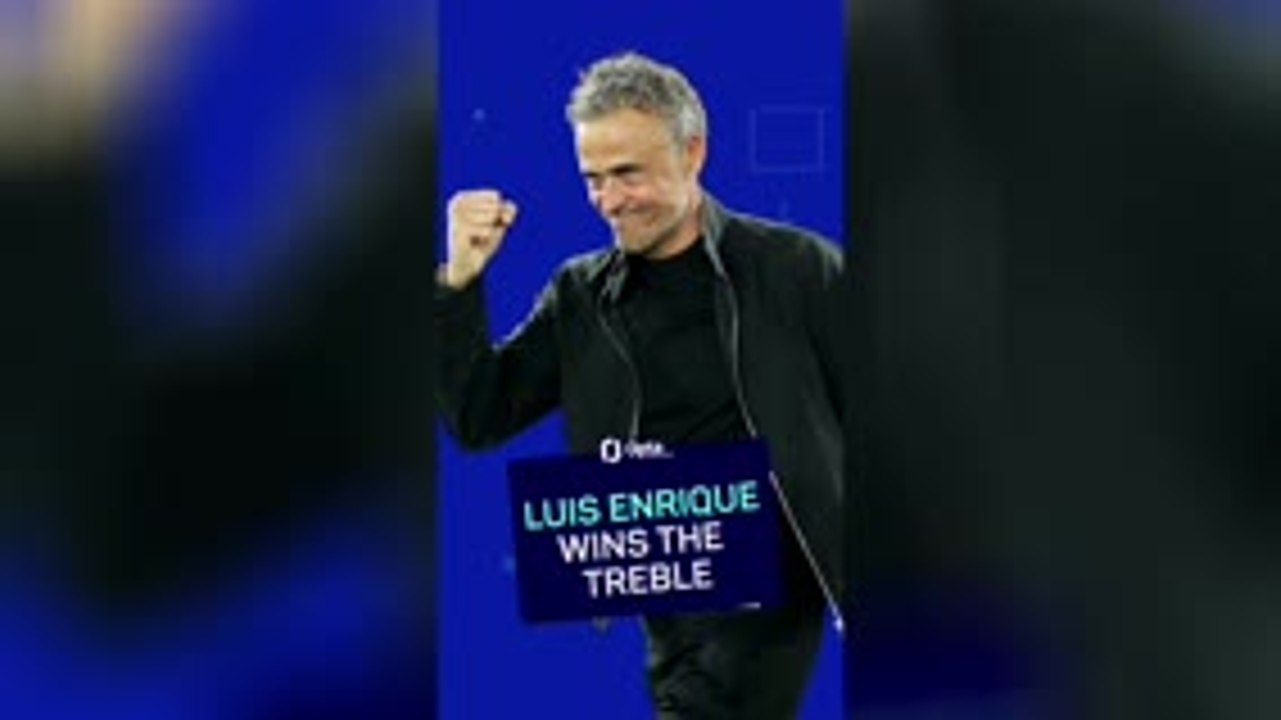Enrique makes history with PSG treble