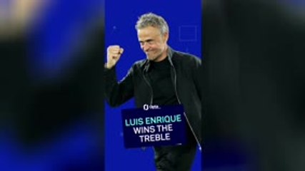 Enrique makes history with PSG treble