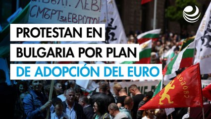 Miles de personas protestan en Bulgaria contra el plan para adoptar el euro