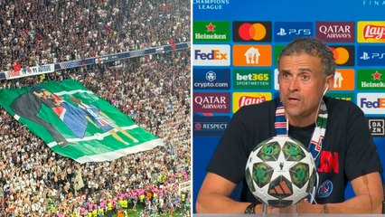 Luis Enrique sobre el tifo que la afición del PSG le obsequió tras ganar la Champions League: "Mi hija está siempre presente"