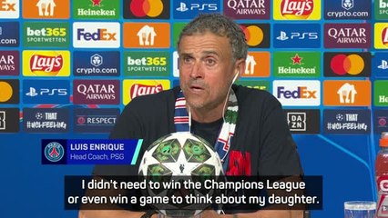 'My daughter is always with me' - Enrique emotional after UCL final