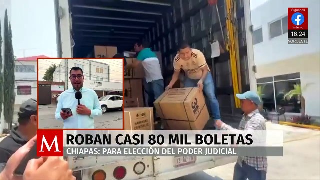 En Chiapas, roban casi 80 mil boletas para la elección del Poder Judicial