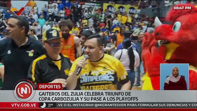 Gaiteros del Zulia vence a Gladiadores de Anzoátegui y conquista la Copa Carbozulia