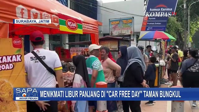 Pantauan Keramaian di Car Free Day Taman Bungkul dan Taman Margasatwa Ragunan