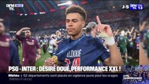 PSG-Inter: la performance de Désiré Doué, 19 ans, saluée à l’international