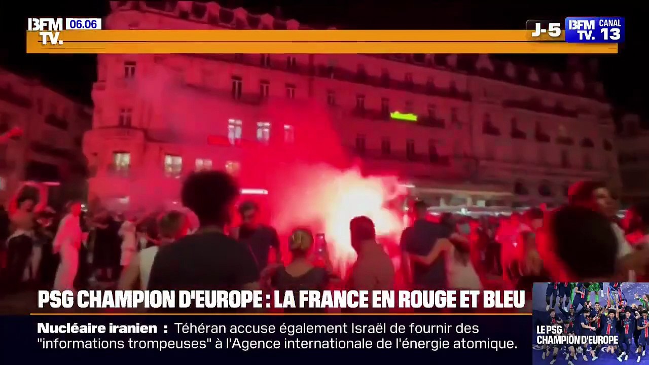 A travers toute la France de Bordeaux à Montpellier en passant par Reims regardez la joie des supporters du PSG