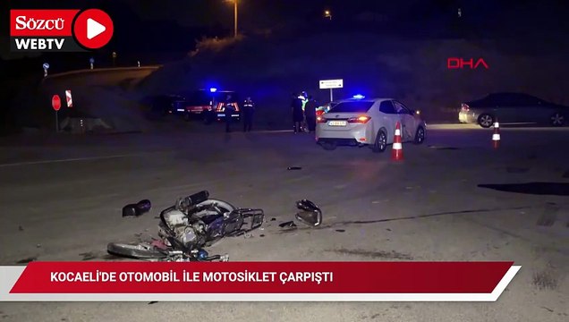 Kocaeli'de otomobil ile motosiklet çarpıştı; 1 ölü, 2 yaralı